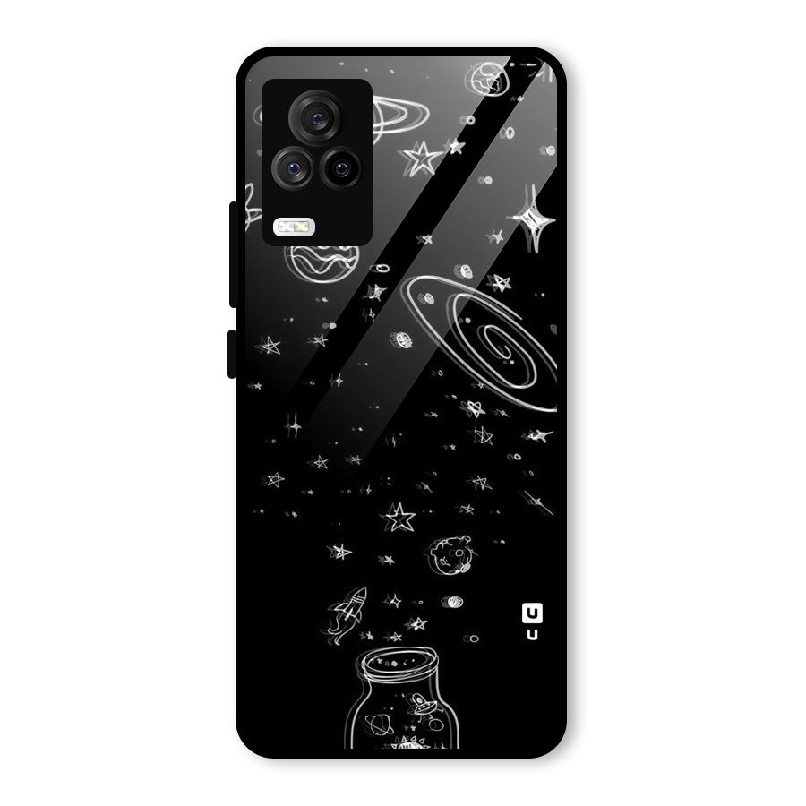 Bottle Of Stars Glass Back Case for Vivo iQOO 7 Legend 5G