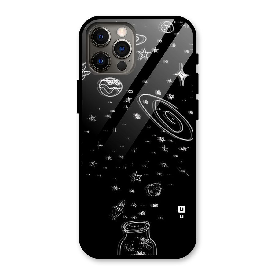 Bottle Of Stars Glass Back Case for iPhone 12 Pro