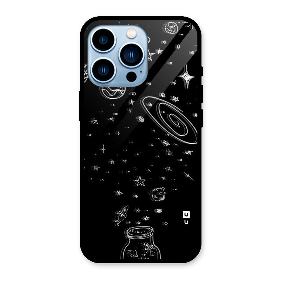 Bottle Of Stars Glass Back Case for iPhone 13 Pro