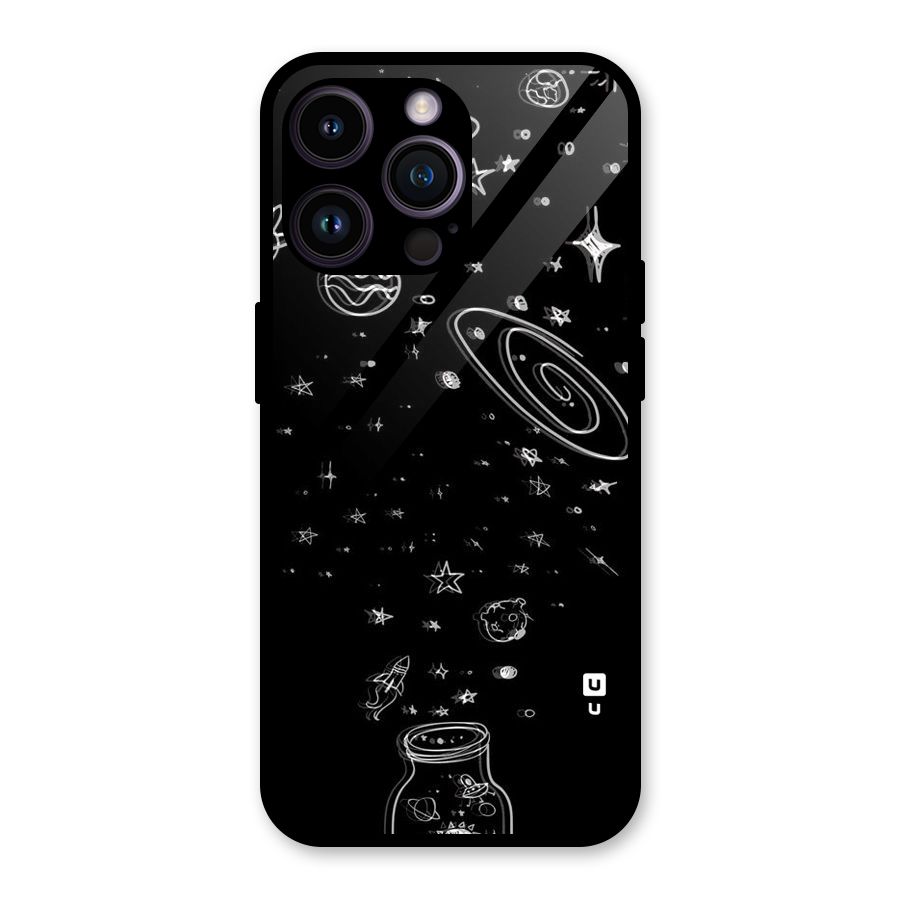 Bottle Of Stars Glass Back Case for iPhone 14 Pro Max