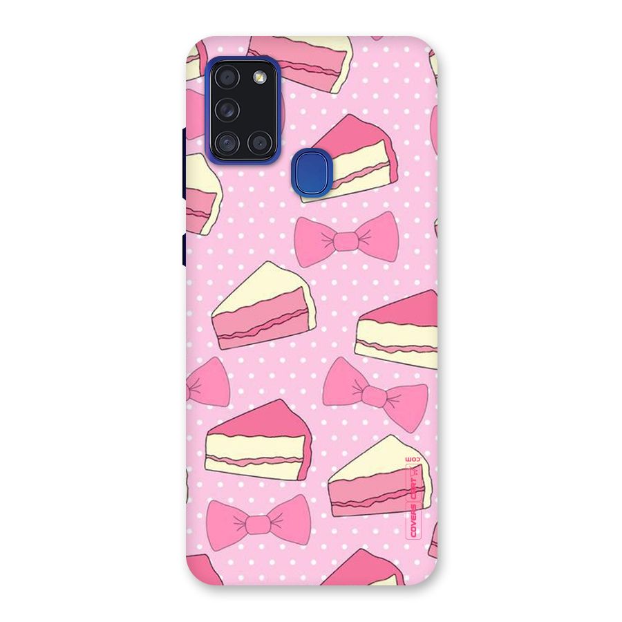 Bow Cake Back Case for Galaxy A21s