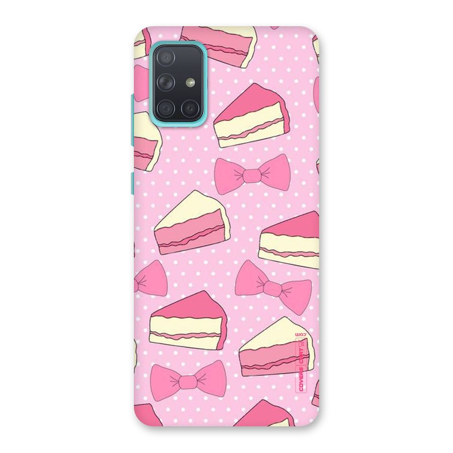 Bow Cake Back Case for Galaxy A71