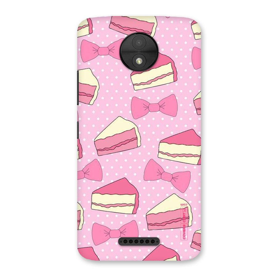 Bow Cake Back Case for Moto C