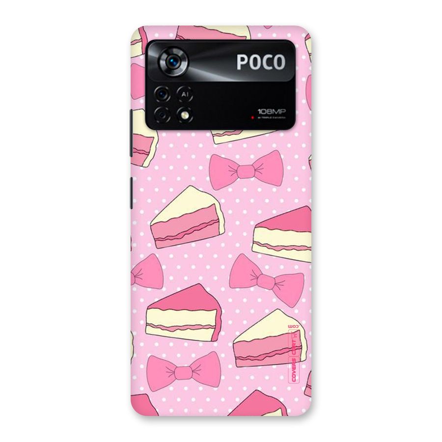 Bow Cake Back Case for Poco X4 Pro 5G