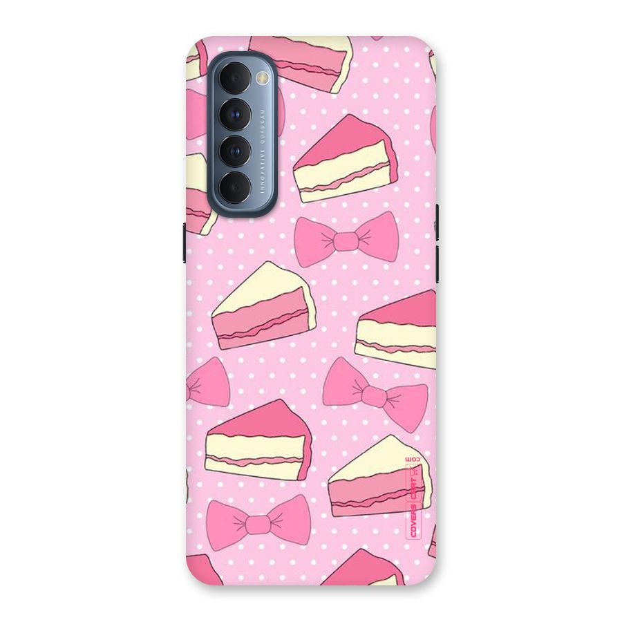 Bow Cake Back Case for Reno4 Pro