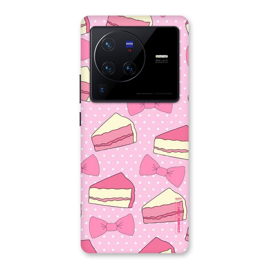 Bow Cake Back Case for Vivo X80 Pro