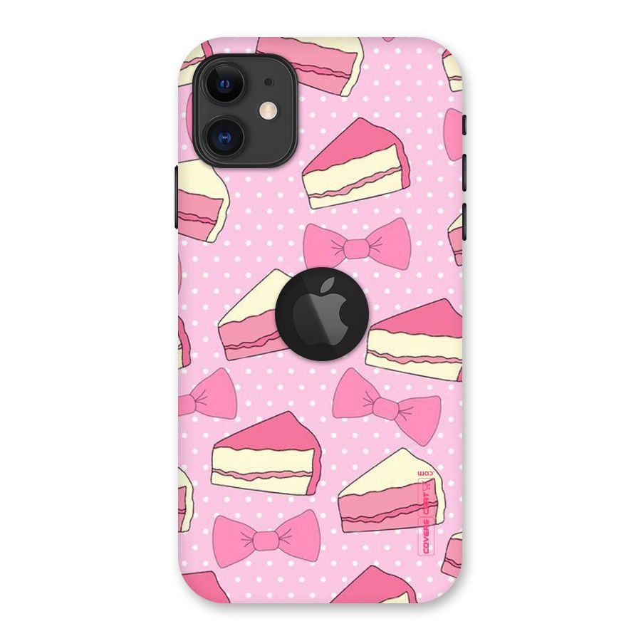 Bow Cake Back Case for iPhone 11 Logo Cut