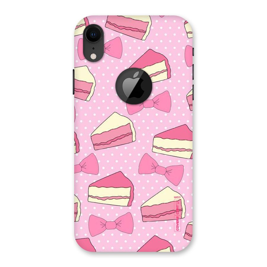 Bow Cake Back Case for iPhone XR Logo Cut