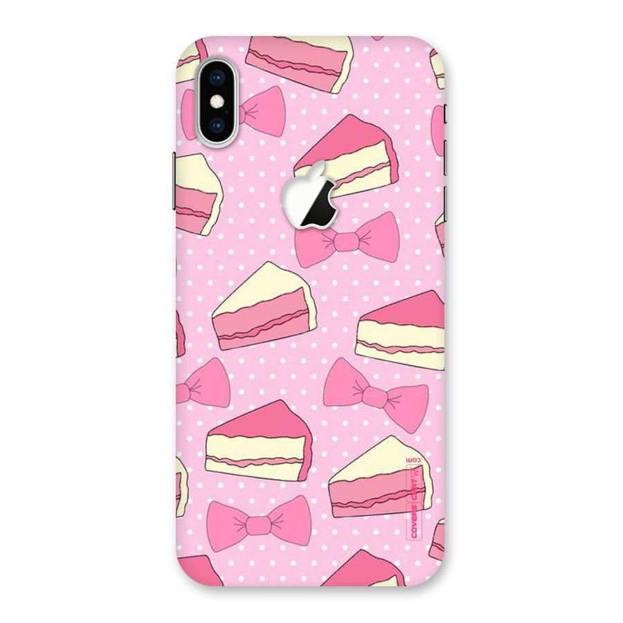 Bow Cake Back Case for iPhone XS Max Apple Cut