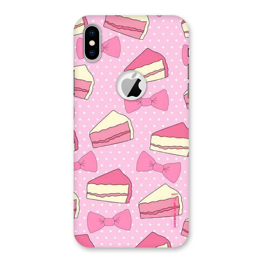 Bow Cake Back Case for iPhone X Logo Cut