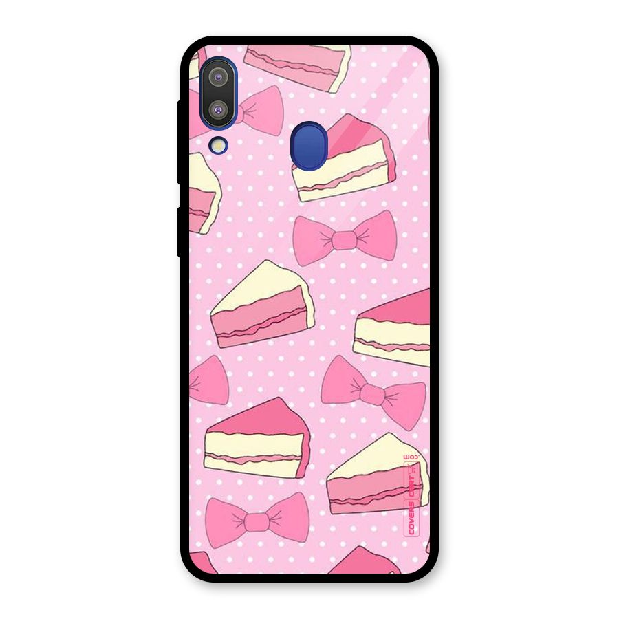 Bow Cake Glass Back Case for Galaxy M20