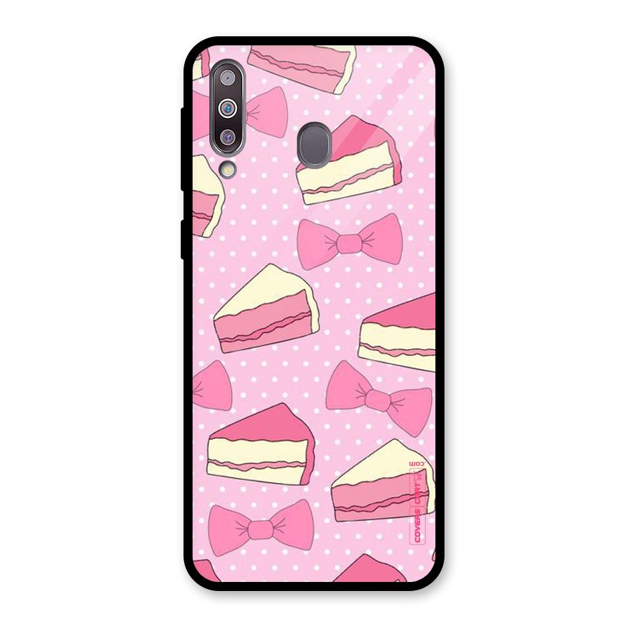 Bow Cake Glass Back Case for Galaxy M30