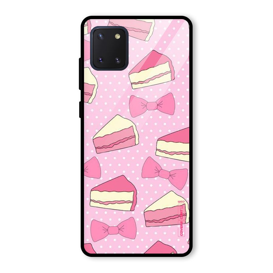 Bow Cake Glass Back Case for Galaxy Note 10 Lite