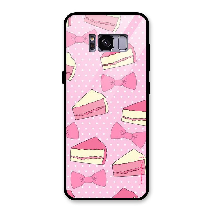 Bow Cake Glass Back Case for Galaxy S8