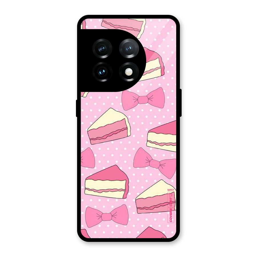 Bow Cake Glass Back Case for OnePlus 11