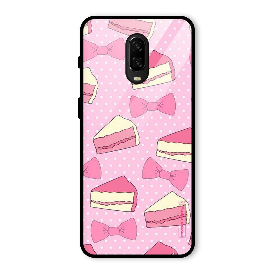 Bow Cake Glass Back Case for OnePlus 6T