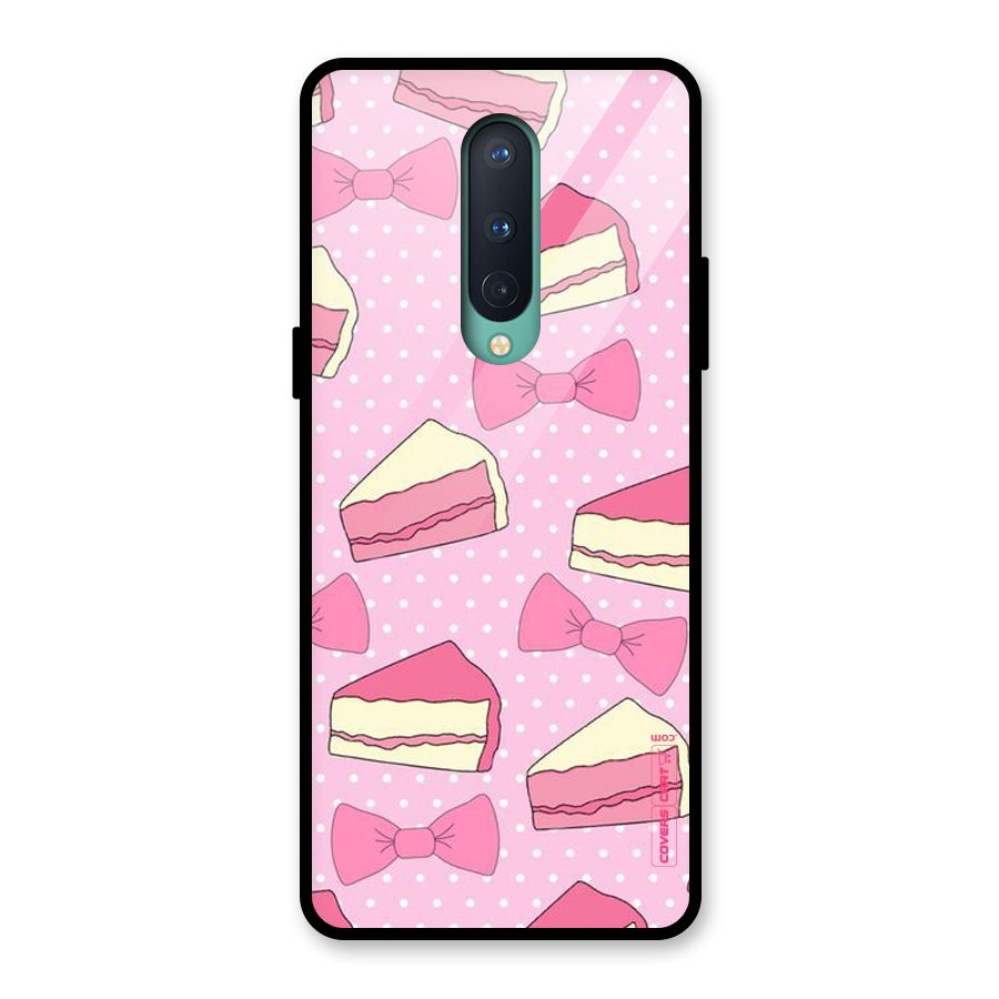 Bow Cake Glass Back Case for OnePlus 8