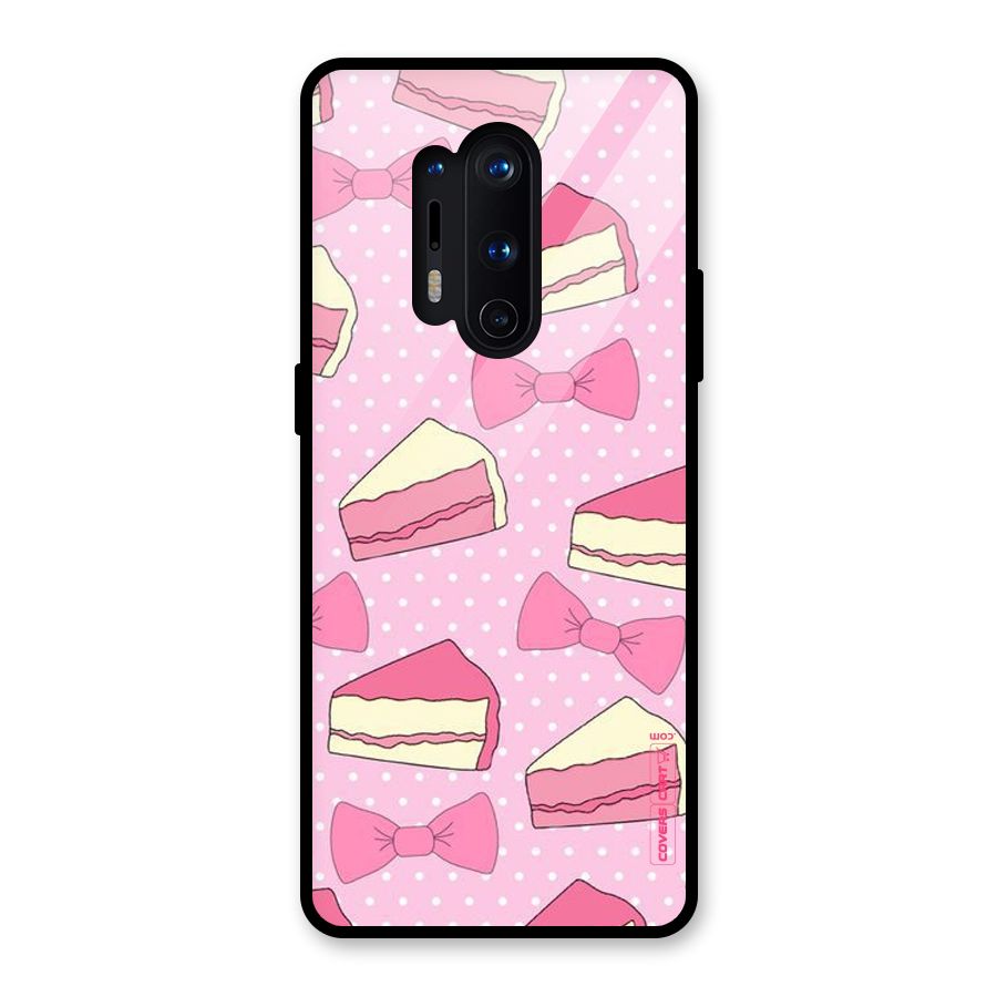 Bow Cake Glass Back Case for OnePlus 8 Pro