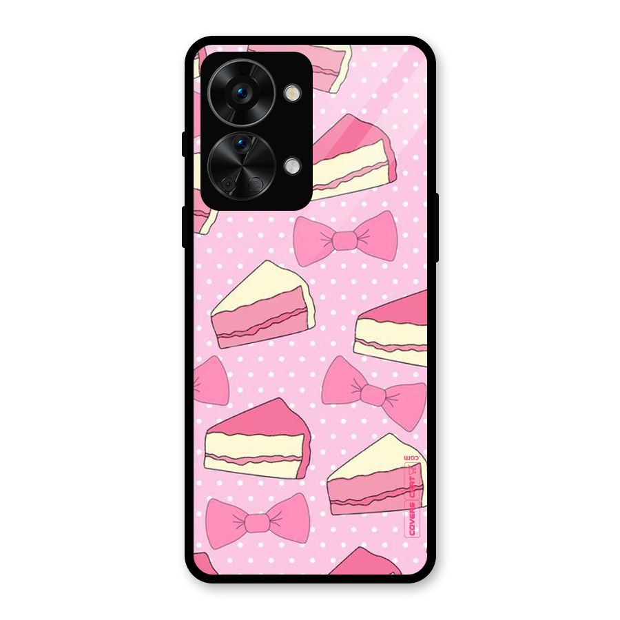 Bow Cake Glass Back Case for OnePlus Nord 2T