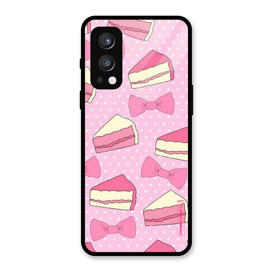 Bow Cake Glass Back Case for OnePlus Nord 2 5G