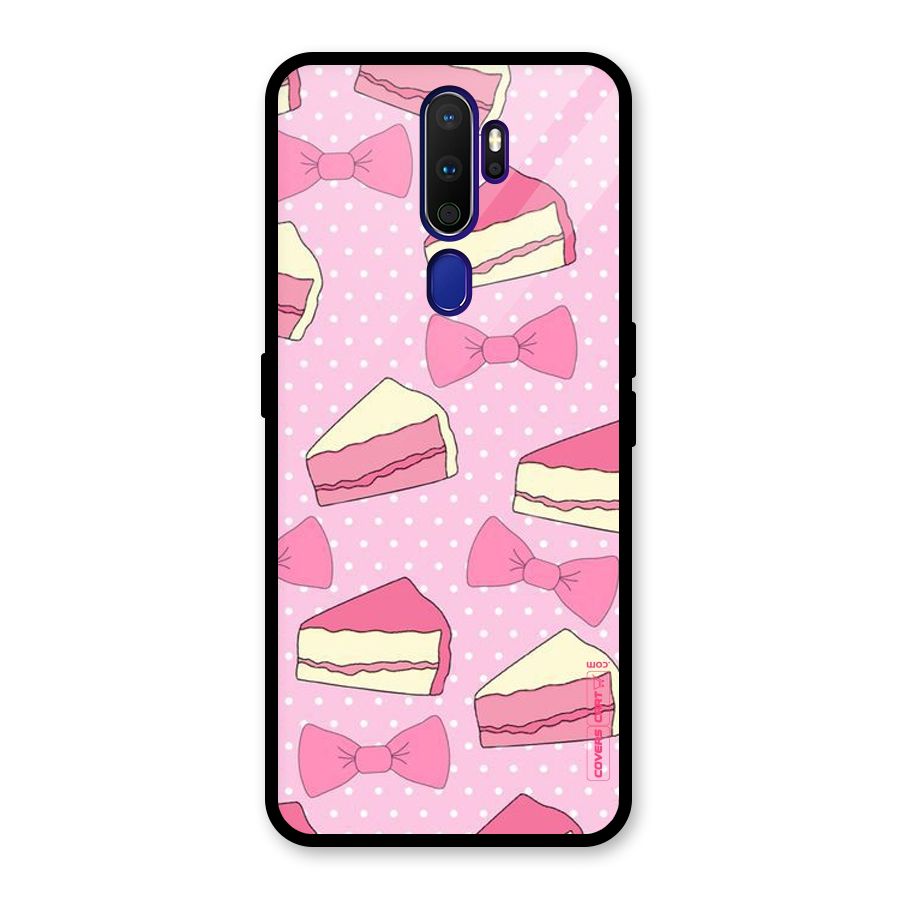 Bow Cake Glass Back Case for Oppo A9 (2020)