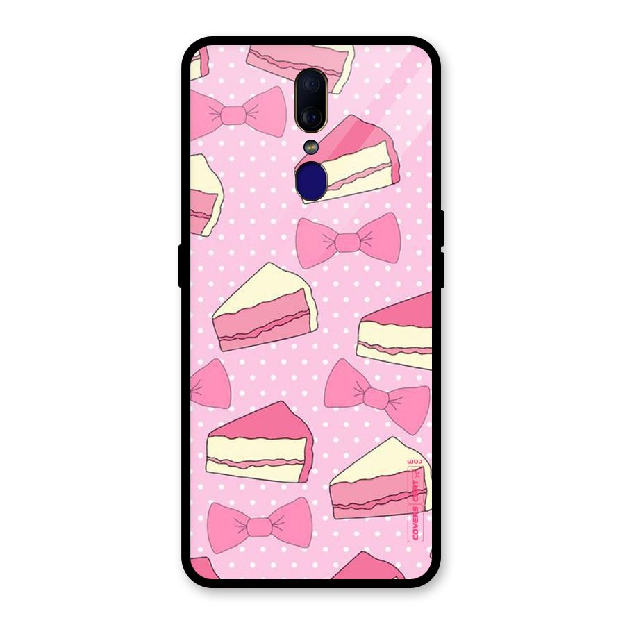 Bow Cake Glass Back Case for Oppo F11