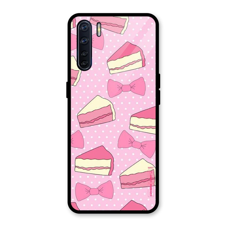 Bow Cake Glass Back Case for Oppo F15