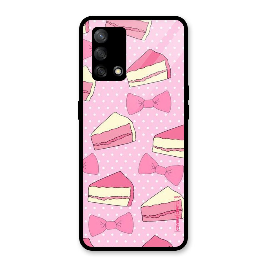 Bow Cake Glass Back Case for Oppo F19