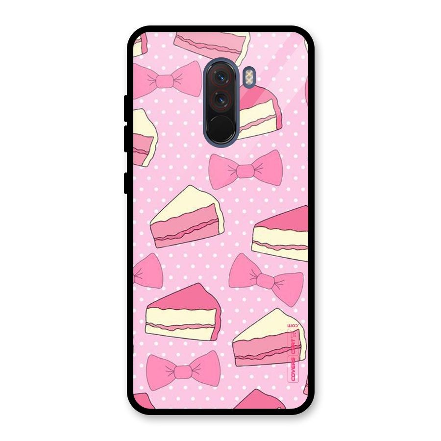 Bow Cake Glass Back Case for Poco F1