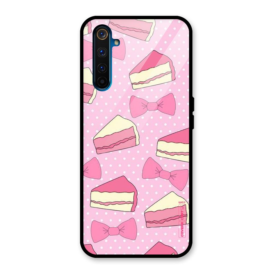 Bow Cake Glass Back Case for Realme 6 Pro