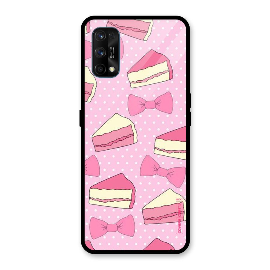 Bow Cake Glass Back Case for Realme 7 Pro