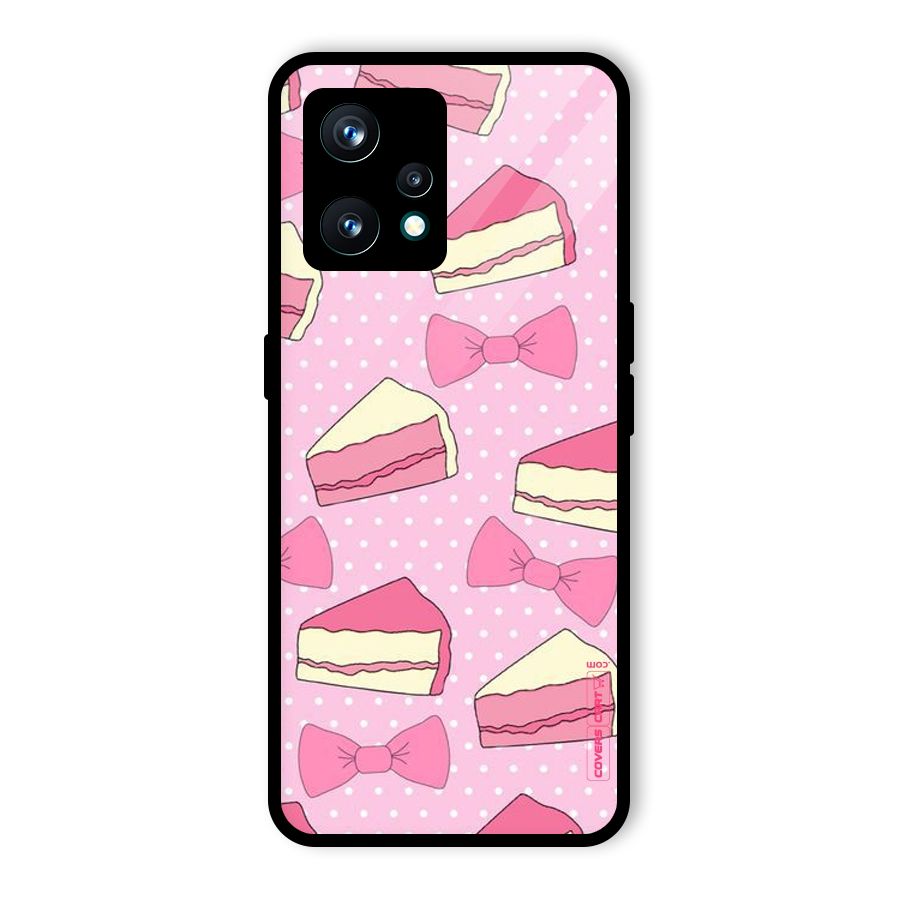 Bow Cake Glass Back Case for Realme 9 Pro Plus 5G