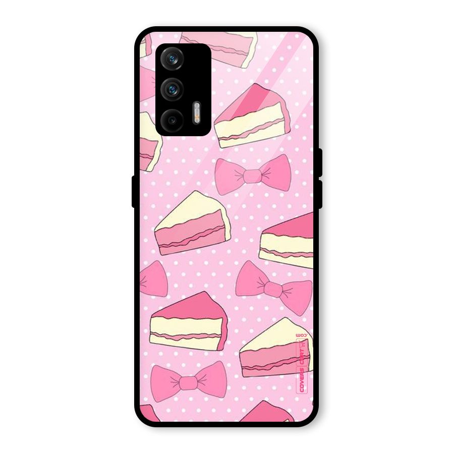 Bow Cake Glass Back Case for Realme GT 5G