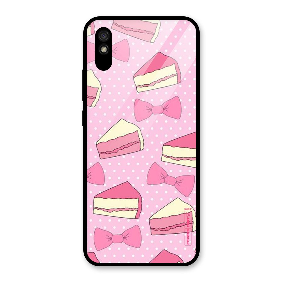 Bow Cake Glass Back Case for Redmi 9i