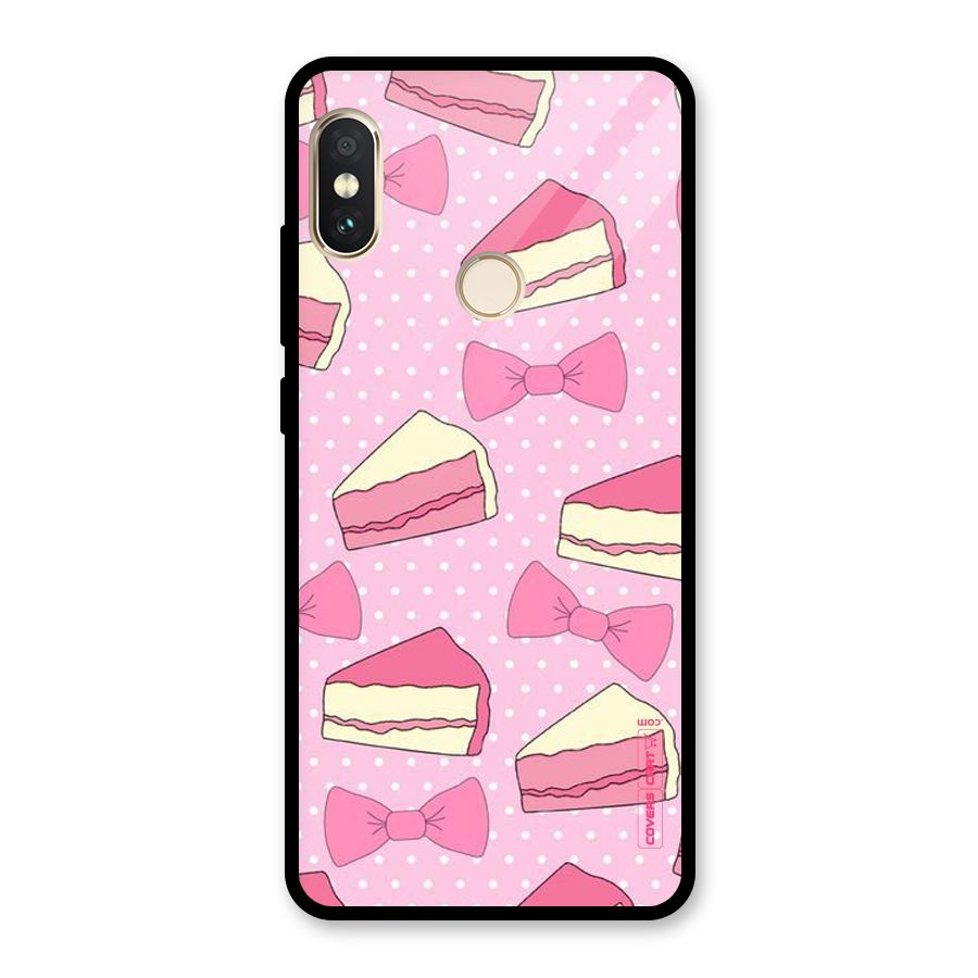 Bow Cake Glass Back Case for Redmi Note 5 Pro