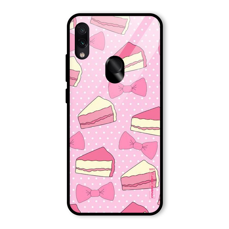 Bow Cake Glass Back Case for Redmi Note 7 Pro