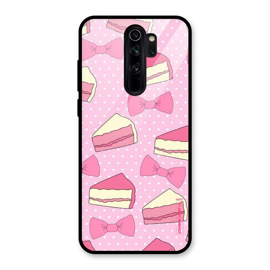 Bow Cake Glass Back Case for Redmi Note 8 Pro