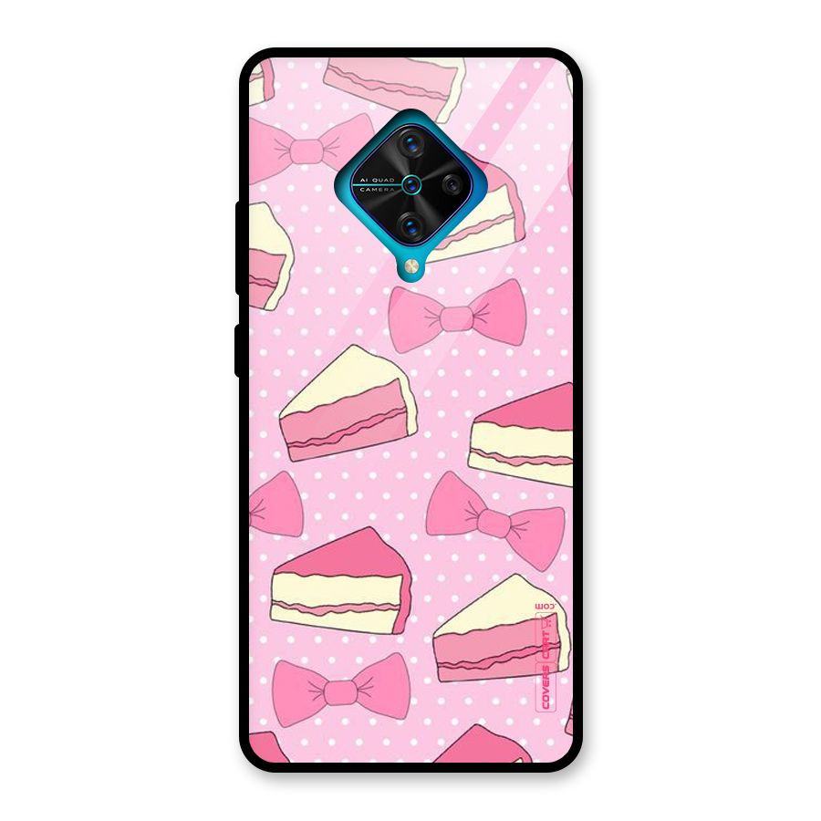 Bow Cake Glass Back Case for Vivo S1 Pro