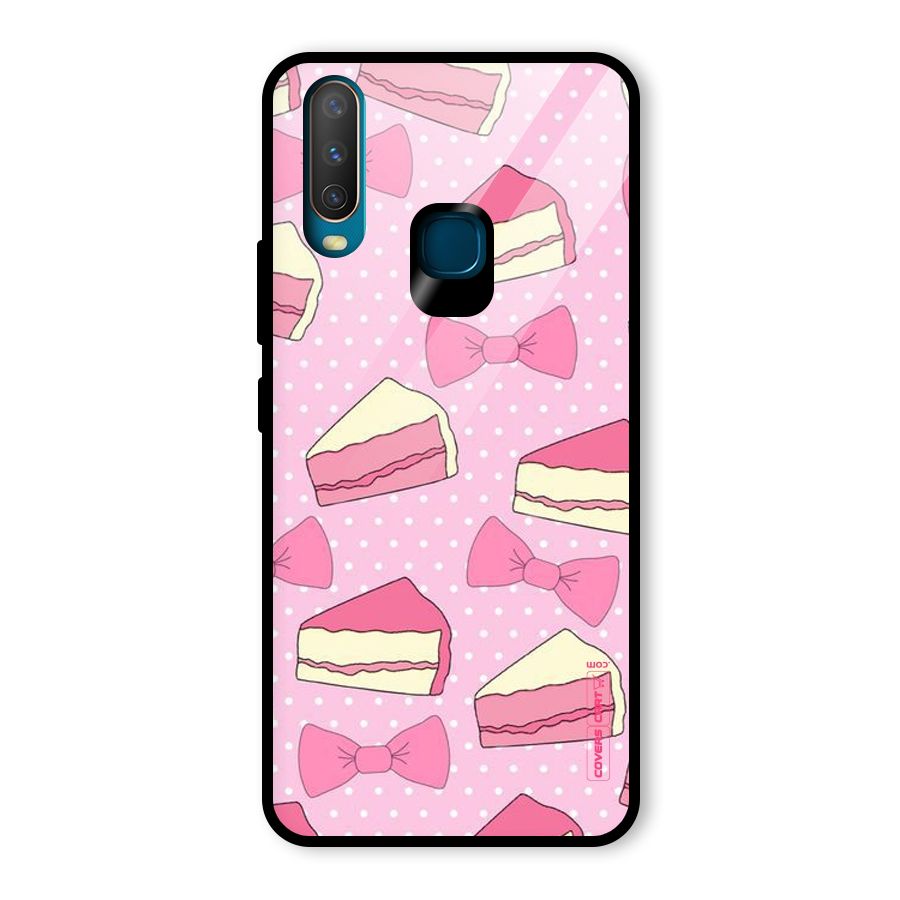 Bow Cake Glass Back Case for Vivo U10