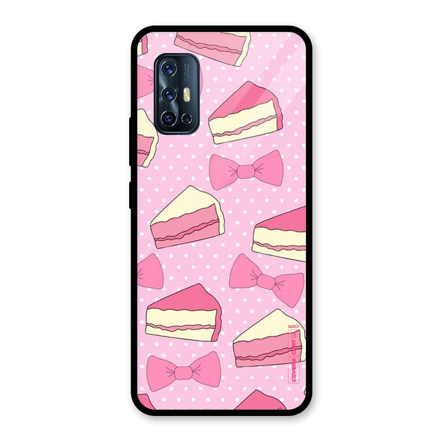 Bow Cake Glass Back Case for Vivo V17