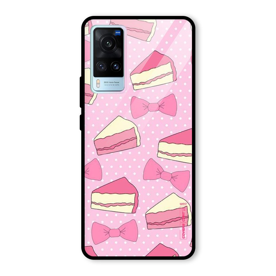 Bow Cake Glass Back Case for Vivo X60