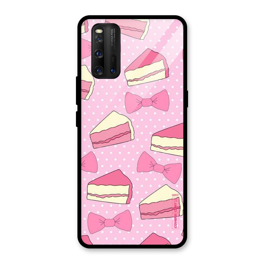 Bow Cake Glass Back Case for Vivo iQOO 3