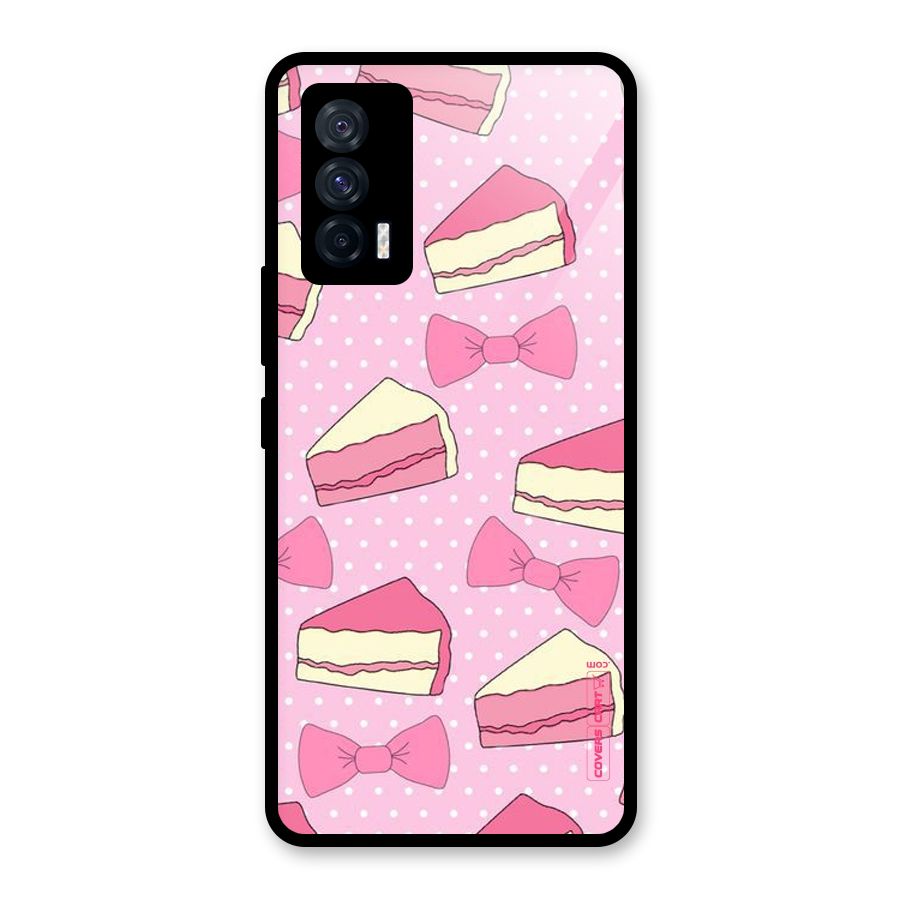 Bow Cake Glass Back Case for Vivo iQOO 7 5G