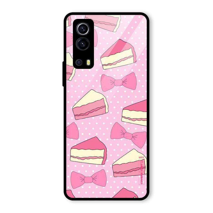 Bow Cake Glass Back Case for Vivo iQOO Z3