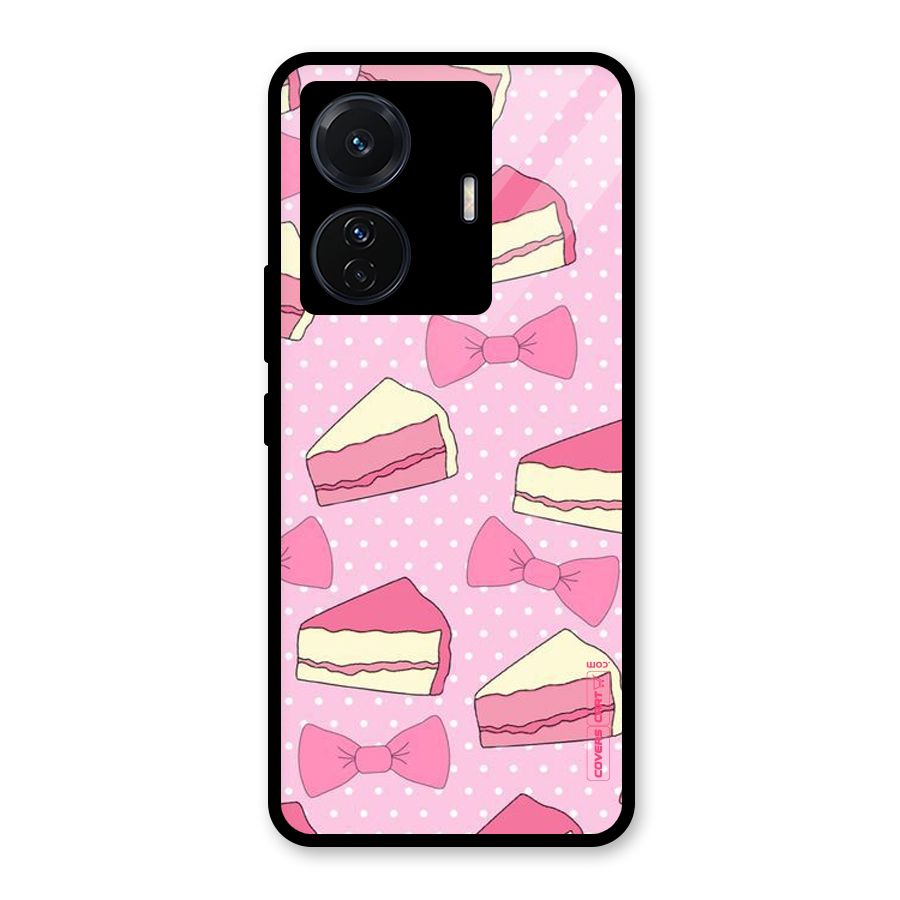 Bow Cake Glass Back Case for Vivo iQOO Z6 Pro