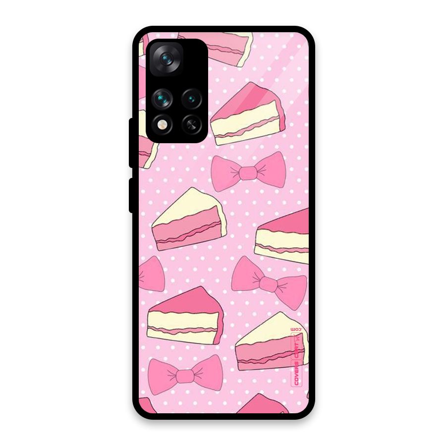 Bow Cake Glass Back Case for Xiaomi 11i HyperCharge 5G