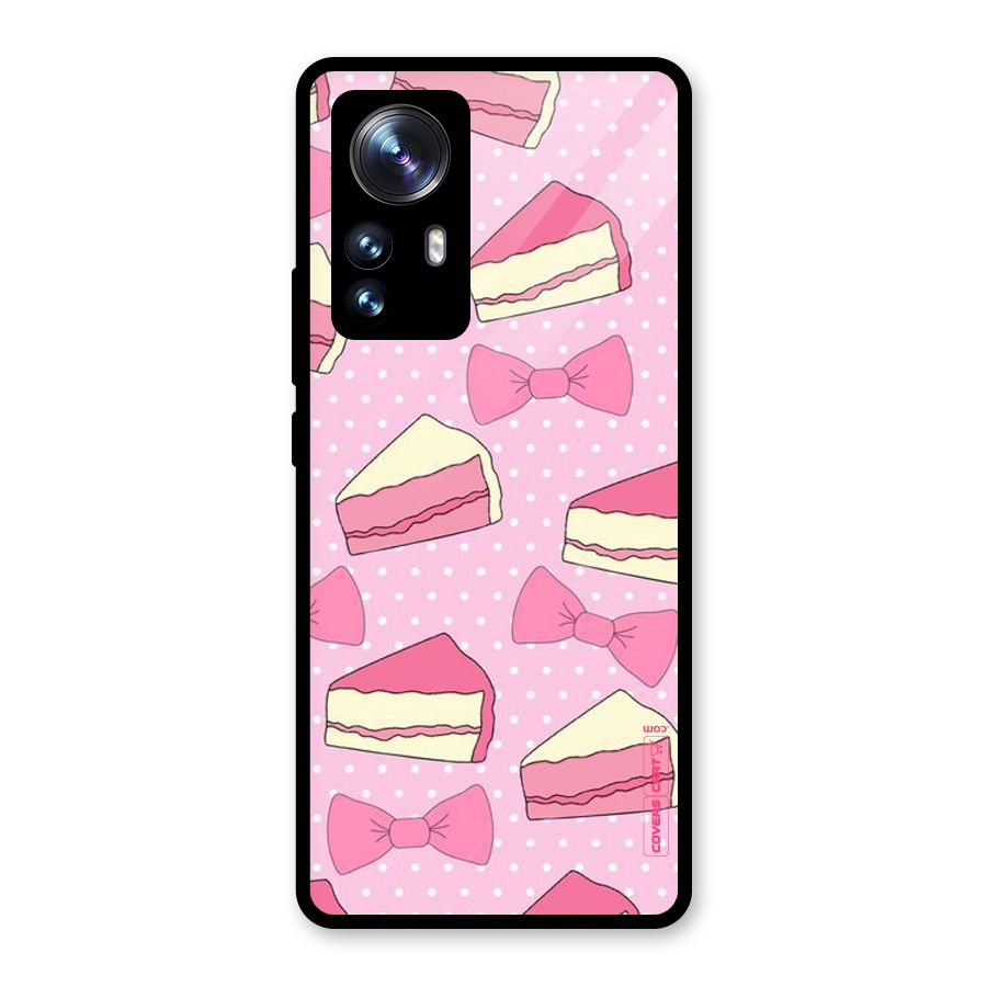 Bow Cake Glass Back Case for Xiaomi 12 Pro