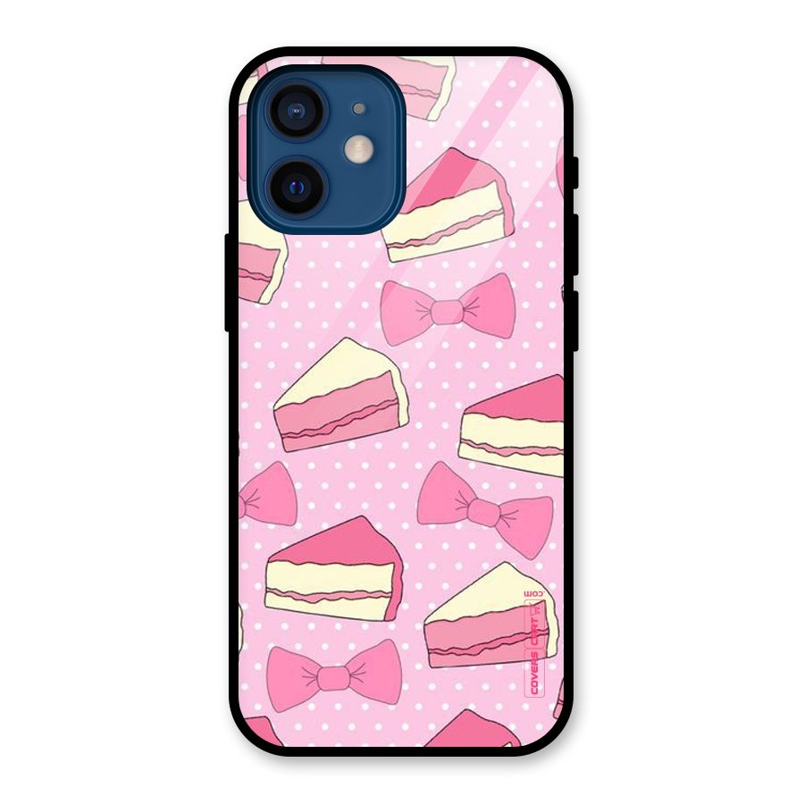 Bow Cake Glass Back Case for iPhone 12 Mini