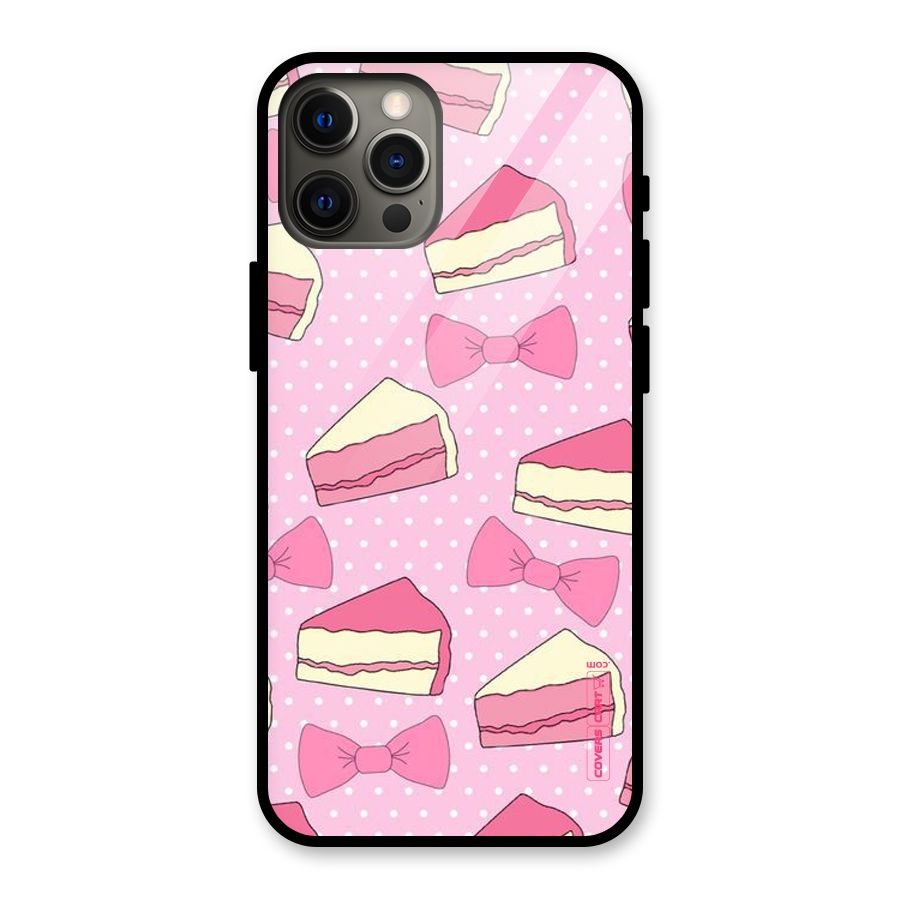 Bow Cake Glass Back Case for iPhone 12 Pro Max