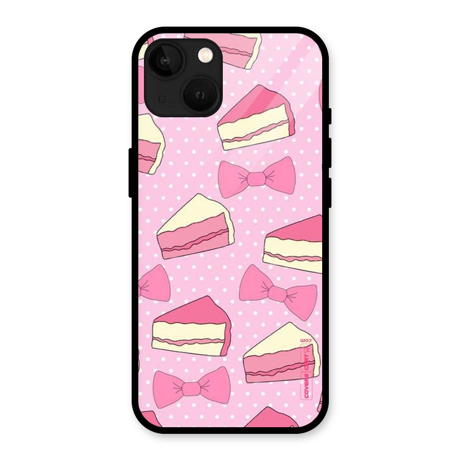 Bow Cake Glass Back Case for iPhone 13